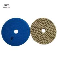 4inch 100mm 3 step resin pads diamond polishing pads for marble granite stones