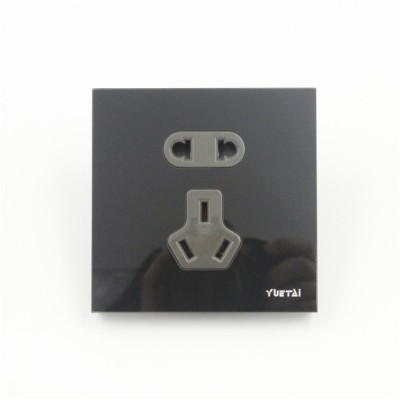 smart touch glass panel wall switch outlet 5 hole